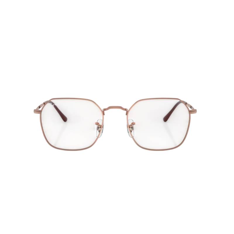 Gafas de sol unisex Ray-Ban con diseño geométrico, color oro rosa