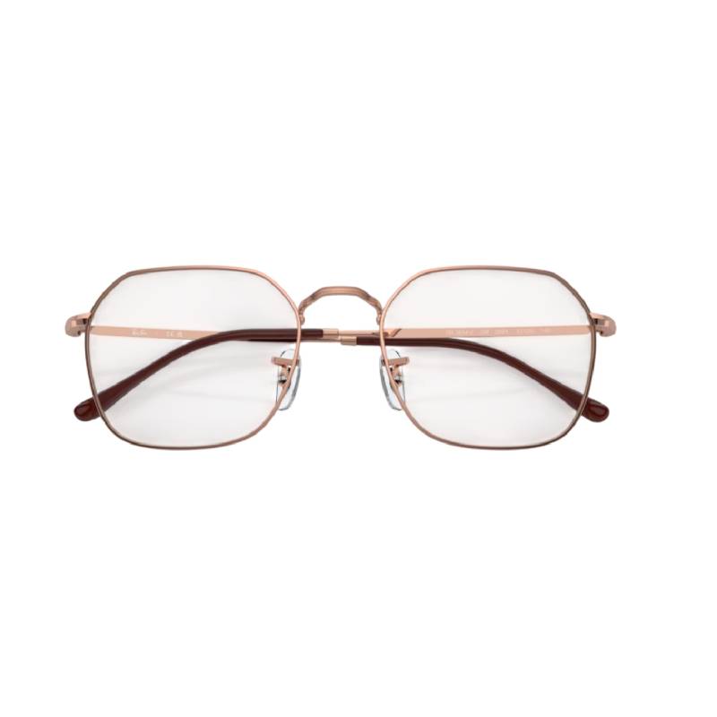 Gafas de sol unisex Ray-Ban con diseño geométrico, color oro rosa