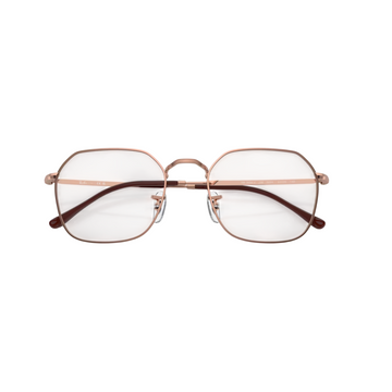 Ray-Ban Unisex Geometric Eyeglasses, Rose Gold