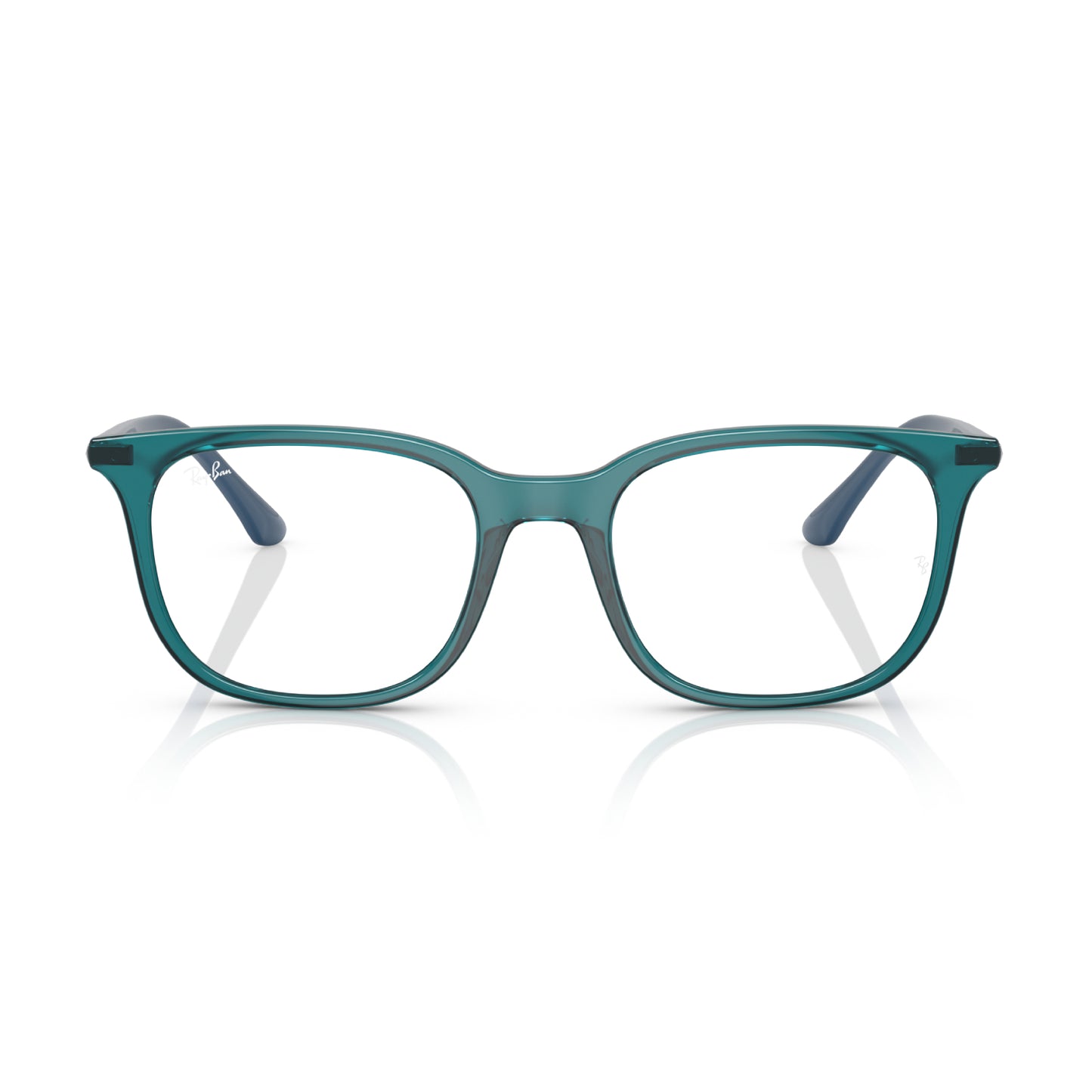 Ray-Ban Unisex Pillow Eyeglasses, Transparent Turquoise