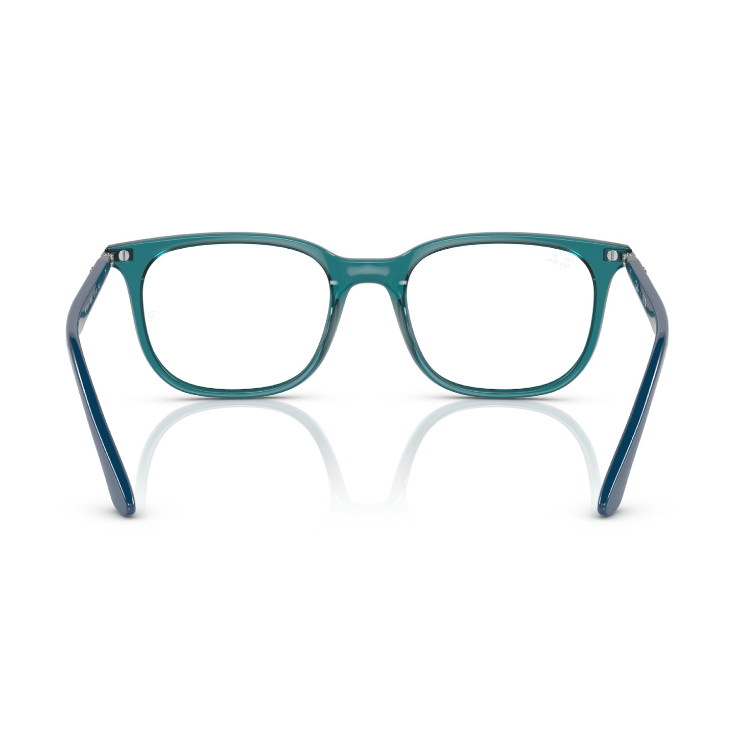 Ray-Ban Unisex Pillow Eyeglasses, Transparent Turquoise