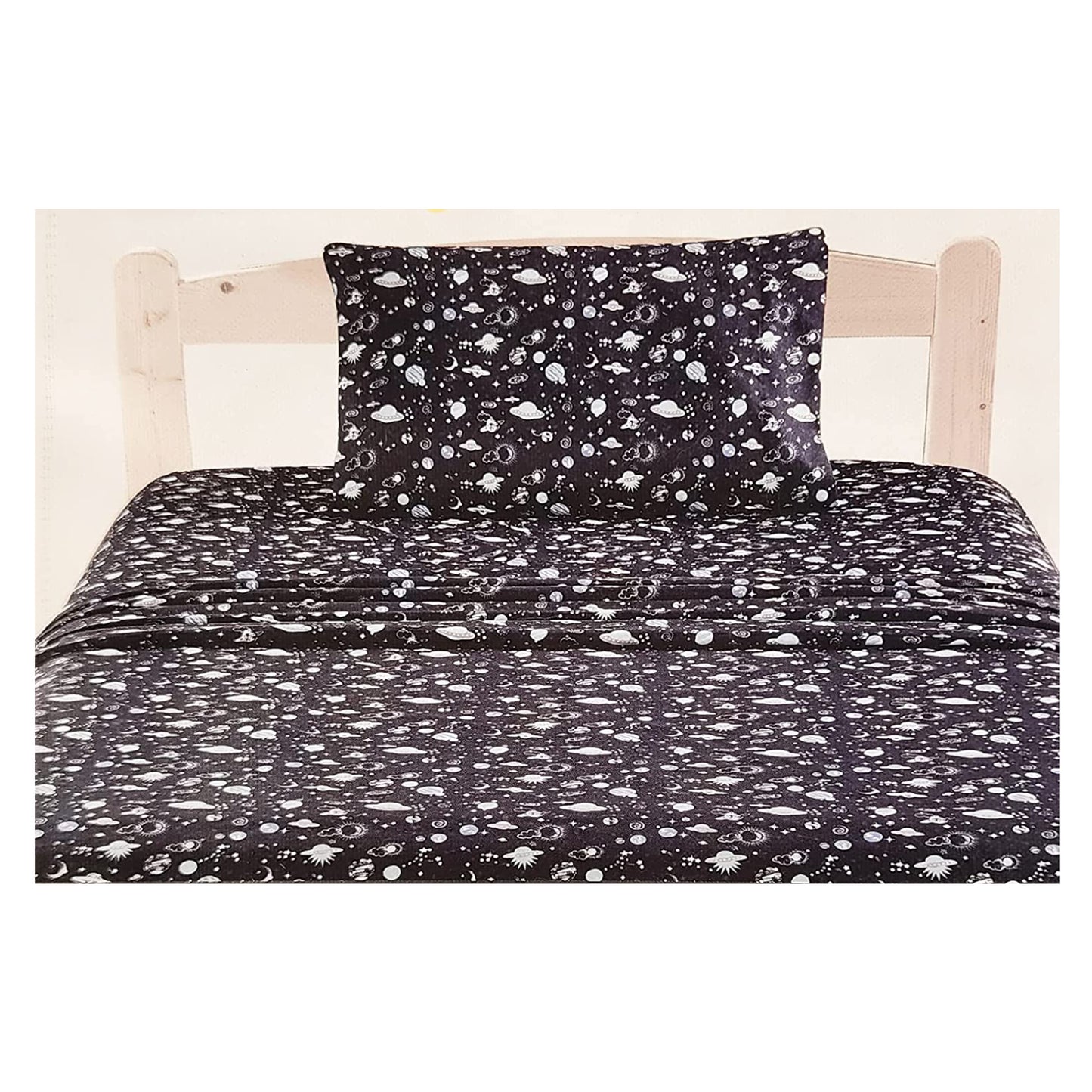 Artistic Linen 3-Piece Planet Sheet Set for Kids