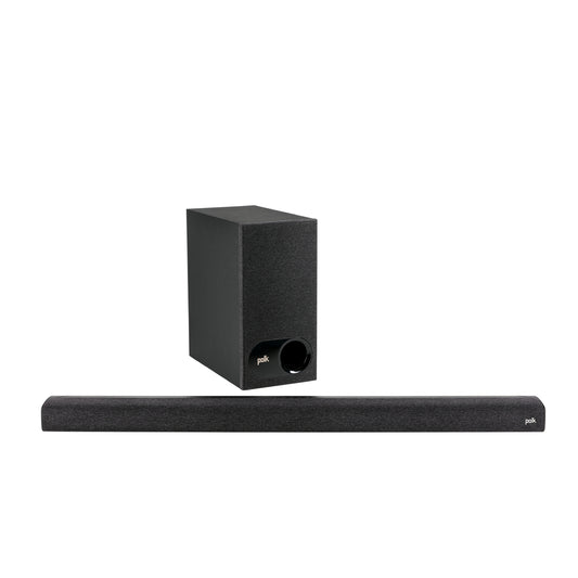 Barra de sonido Polk Signa S3 Dolby Digital de 2.1 canales con subwoofer inalámbrico, color negro