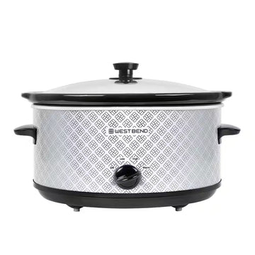 West Bend 6 Quart Slow Cooker - Silver