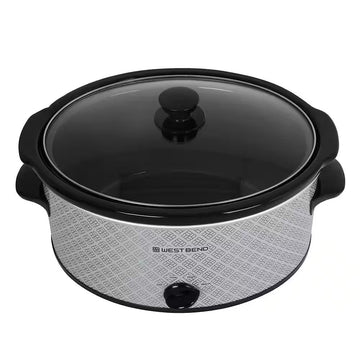 West Bend 6 Quart Slow Cooker - Silver