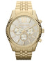 Michael Kors Lexington Men's Gold-Tone Watch - Curacao