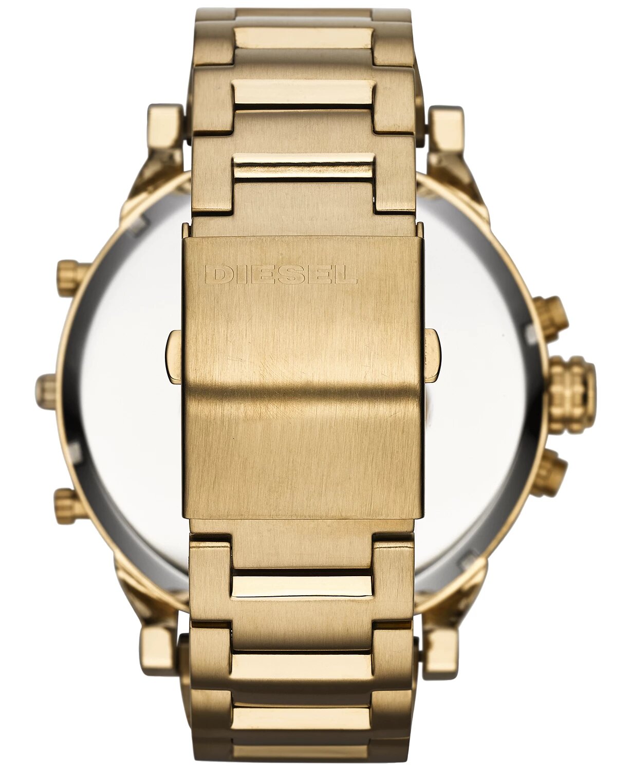 Reloj cronógrafo con correa de cuero para hombre Diesel Mr. Daddy 2.0 - Dorado 