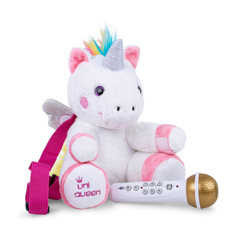 Mochila de peluche con karaoke y micrófono Sing-Along Crew de The Singing Machine - Uniqueen