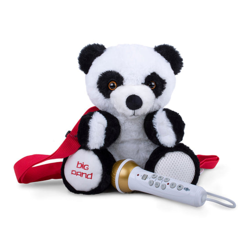 The Singing Machine Sing-Along Crew Plush Toy Karaoke Backpack with Microphone - Panda