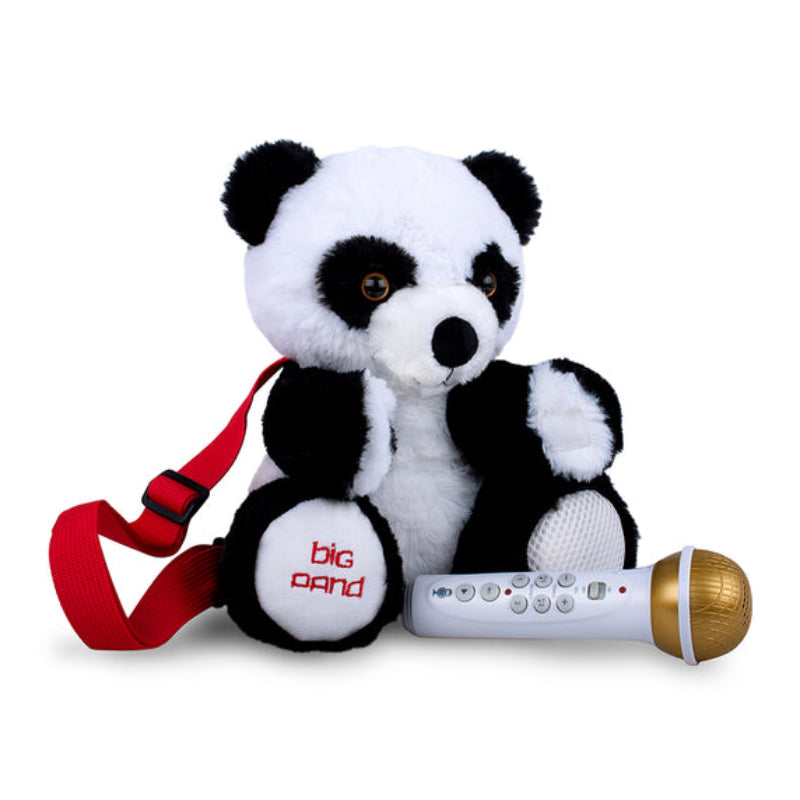 The Singing Machine Sing-Along Crew Plush Toy Karaoke Backpack with Microphone - Panda