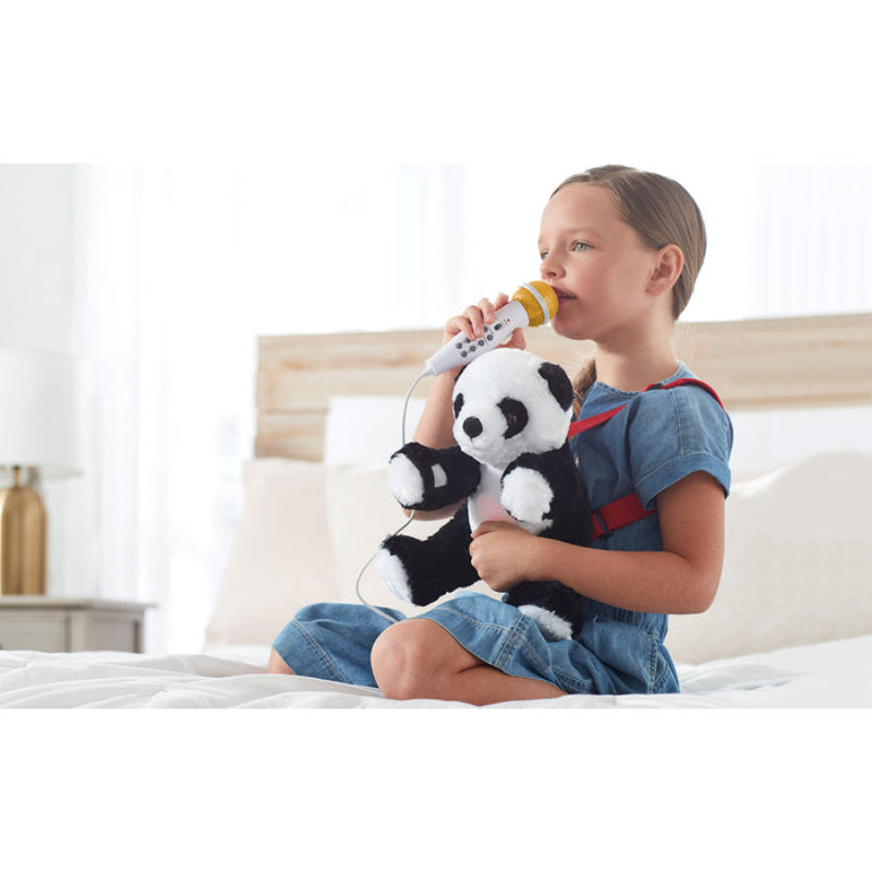 The Singing Machine Sing-Along Crew Plush Toy Karaoke Backpack with Microphone - Panda