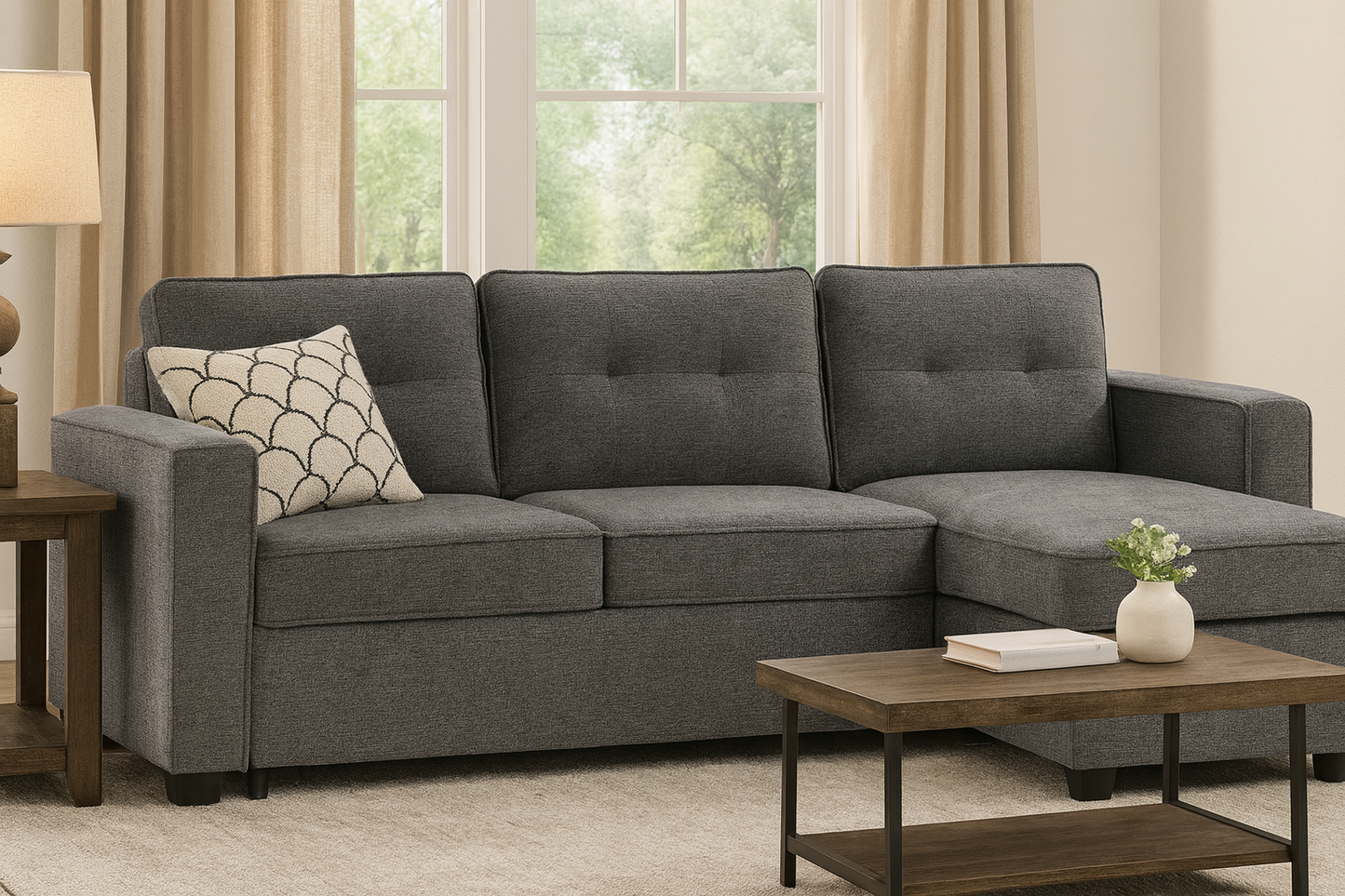 Noah Love Chaise Set - Grey