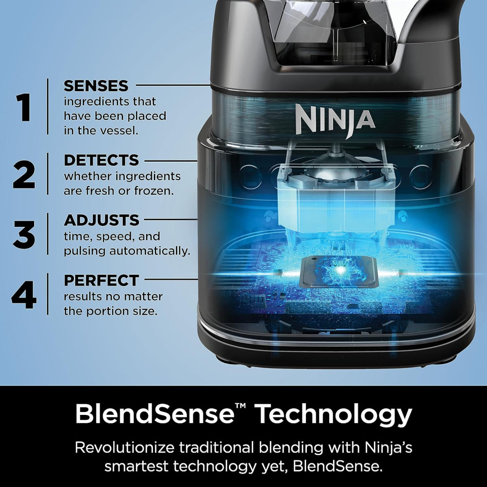 Licuadora Ninja TB201 Detect Power Blender Pro con tecnología BlendSense - Plata nube