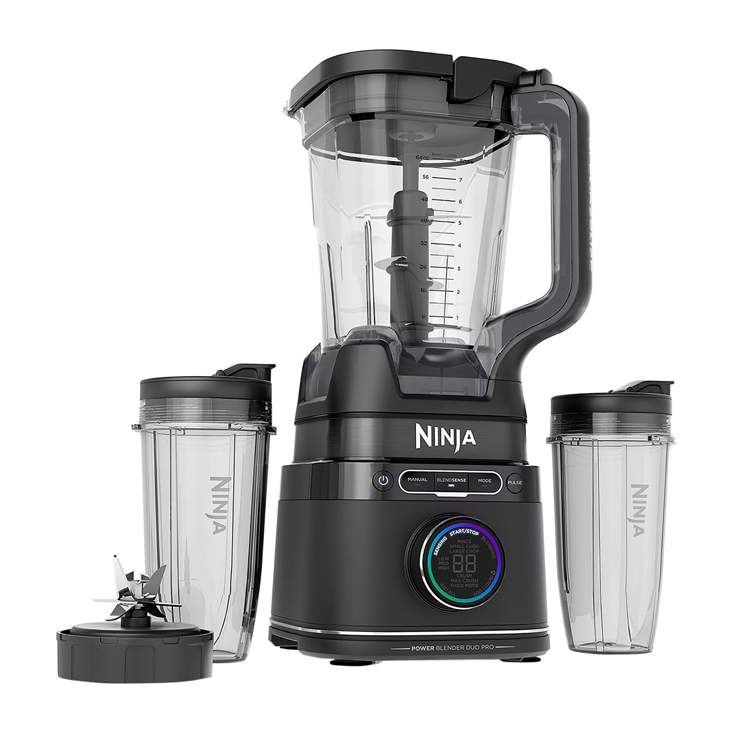 Ninja TB301 Detect Duo Power Blender Pro + Single Serve with BlendSense Technology - Black