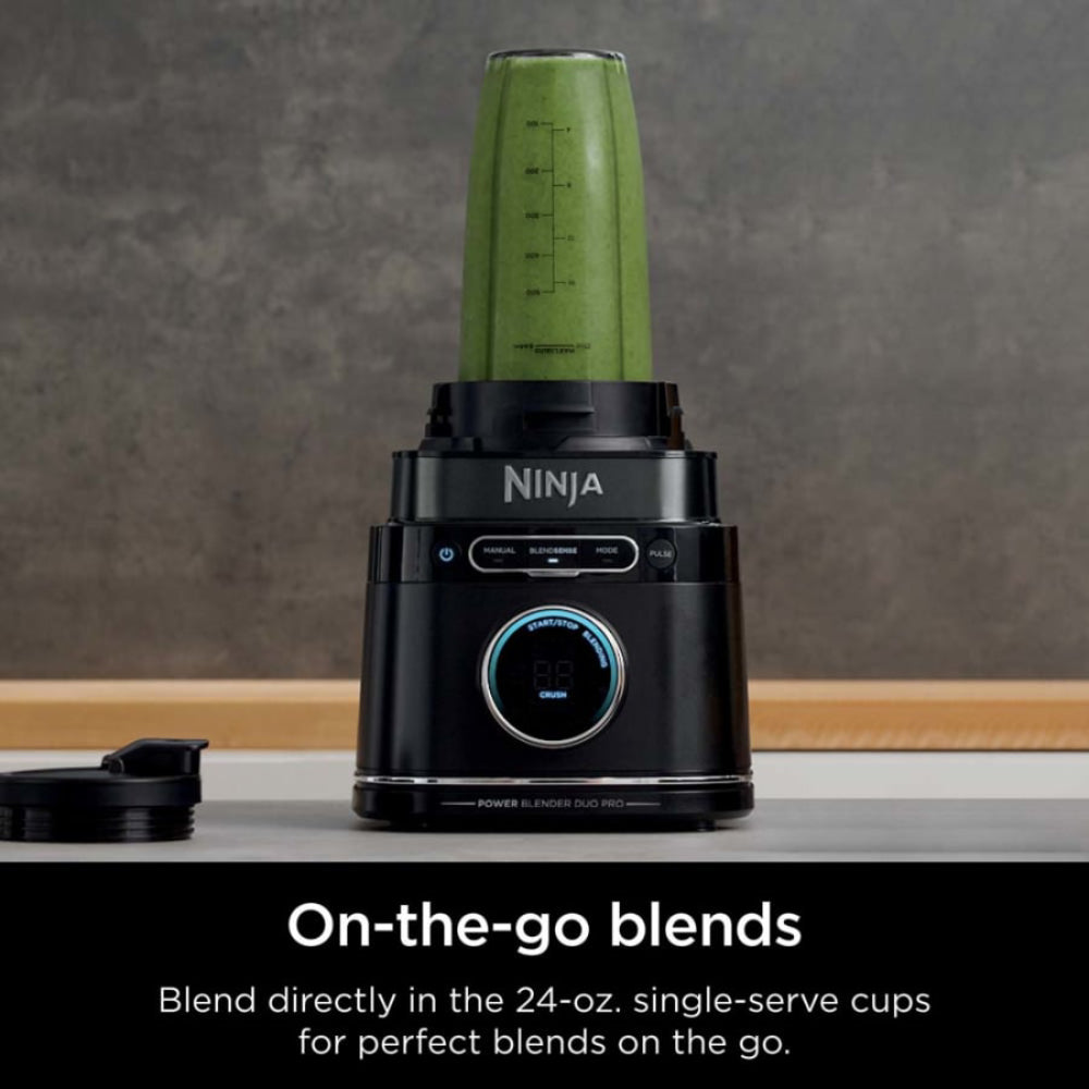 Ninja TB301 Detect Duo Power Blender Pro + Single Serve with BlendSense Technology - Black