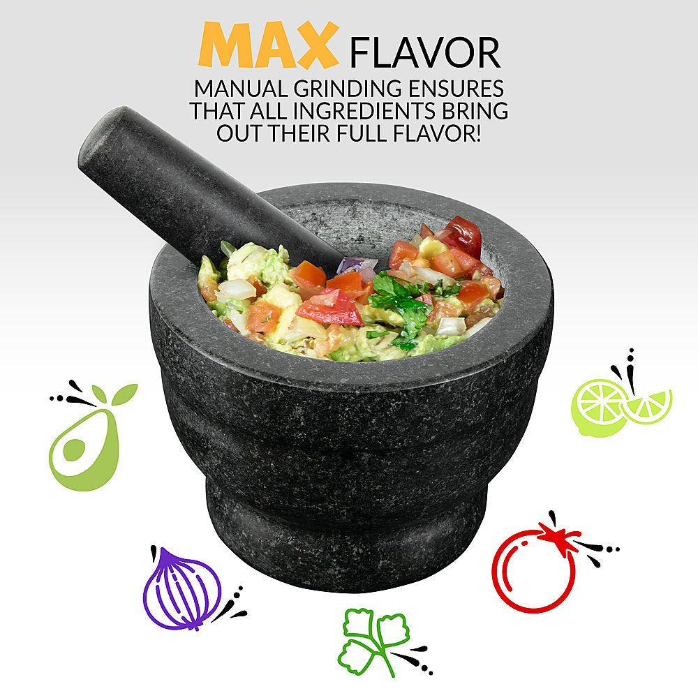 Taco Tuesday Granite Mortar and Pestle Set - Gray - Curacao