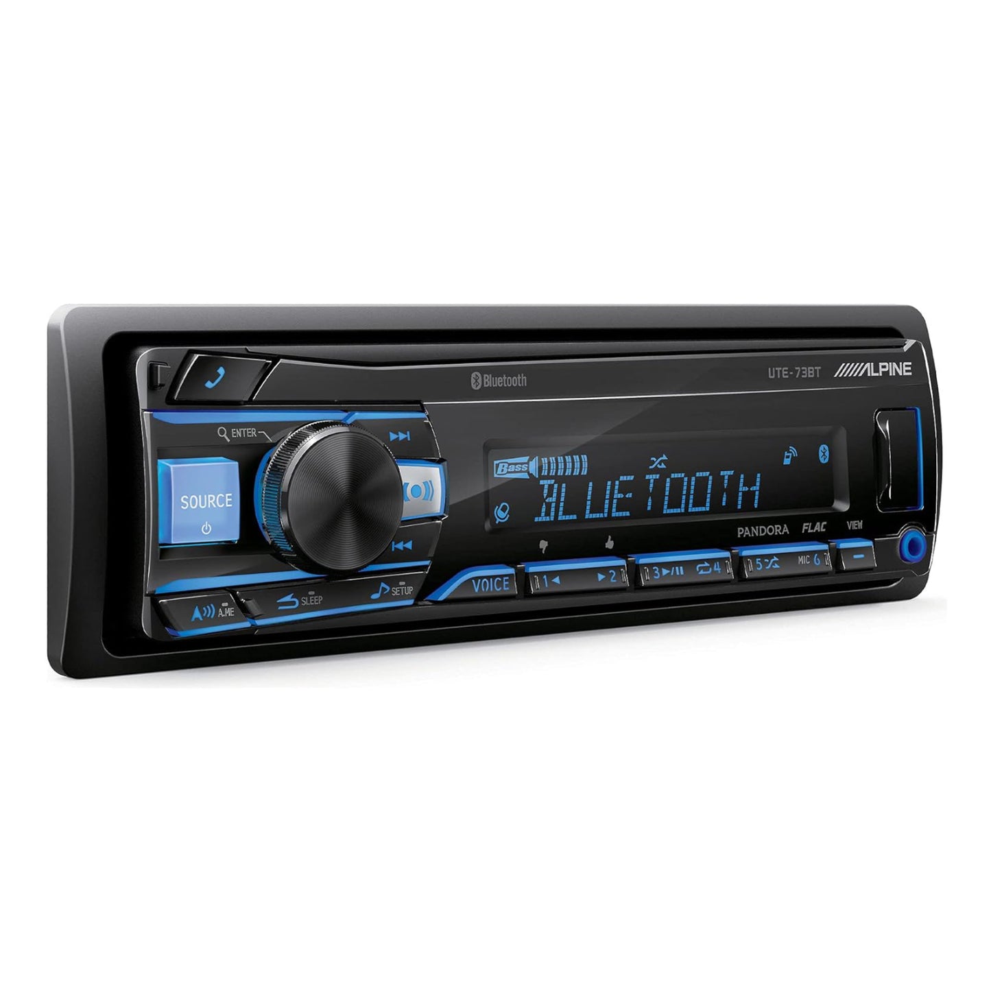 ALPINE In-Dash Digital Media Receiver with Built-in Bluetooth - Black