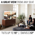 Sanus VLF728-B2 Full Motion TV Wall Mount for 42" to 90" Display - Black - Curacao