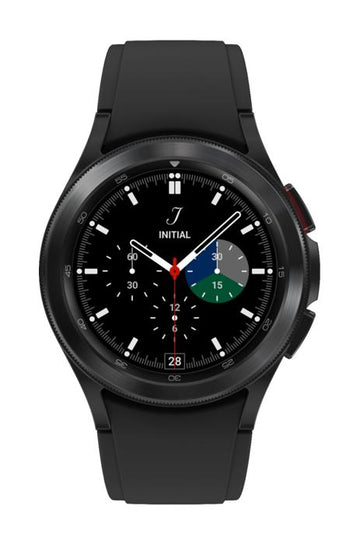Samsung Galaxy Watch4 Classic 42mm Stainless Steel Case Smartwatch with Black Sport Band - LTE