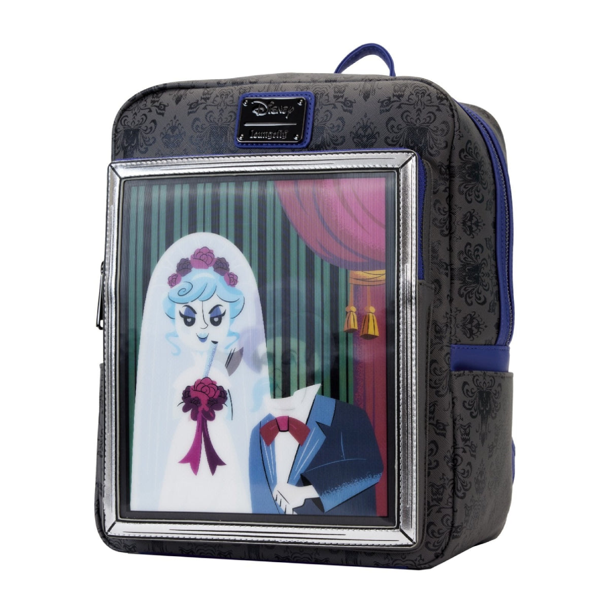 Loungefly Disney Haunted Mansion The Black Widow Bride Portrait Lenticular Mini Backpack