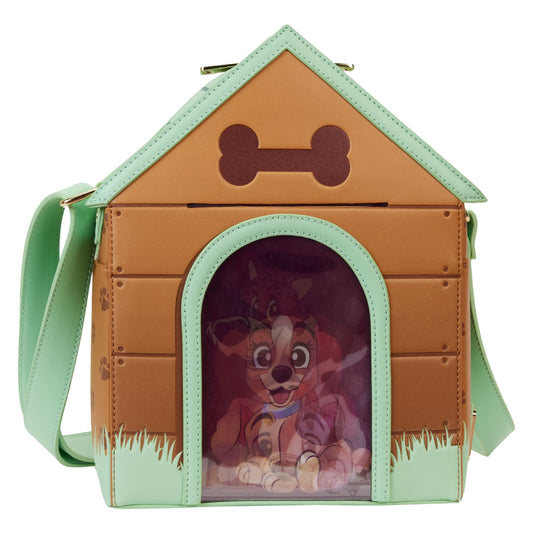 Bolso bandolera con forma lenticular triple con diseño de casa para perros Disney I Heart Disney Dogs de Loungefly