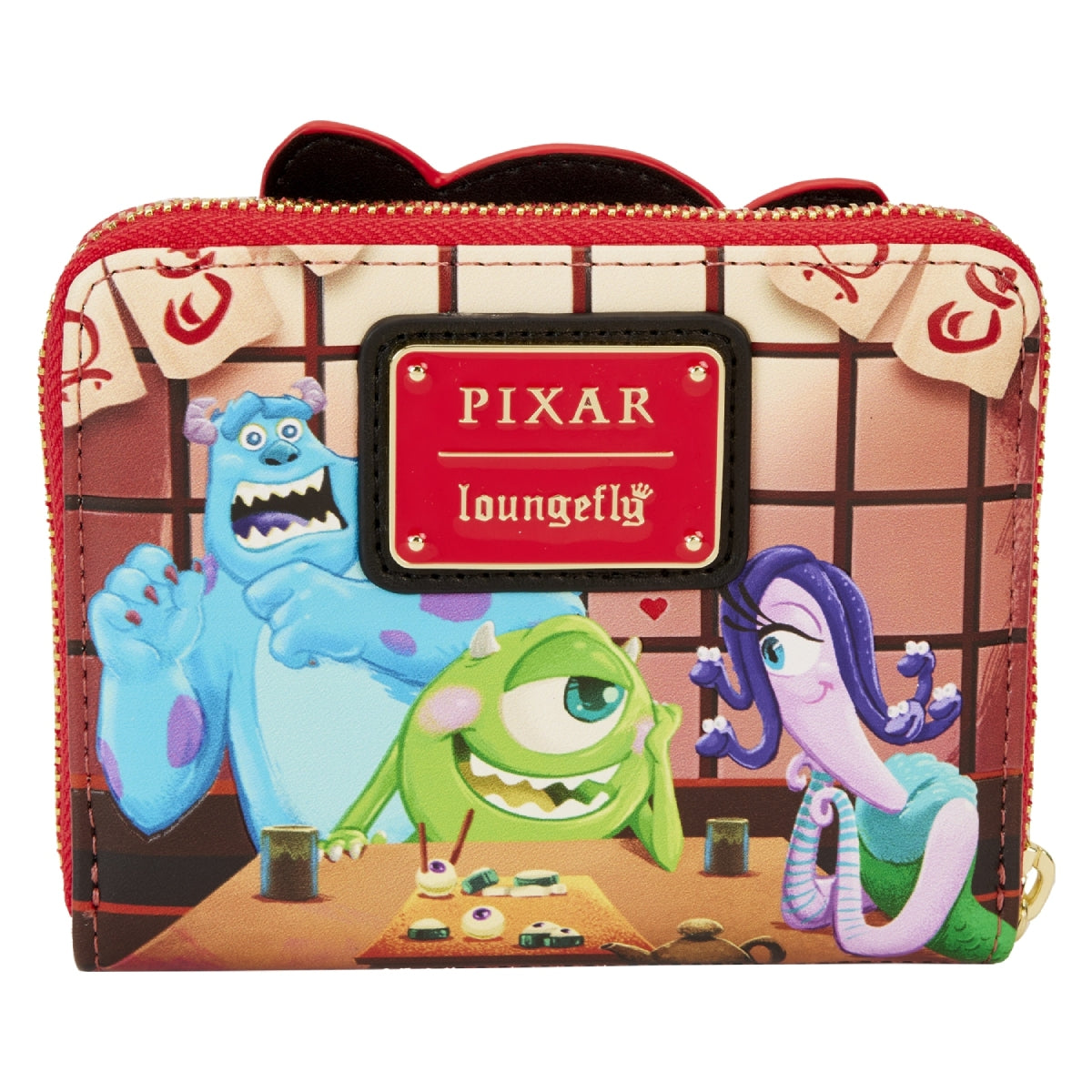 Loungefly Pixar Monsters, Inc. Harryhausen's Takeout Boo Zip Around Wallet