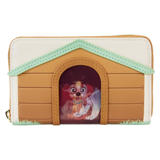 Loungefly Disney I Heart Disney Doghouse Triple Lenticular Zip Around Wallet