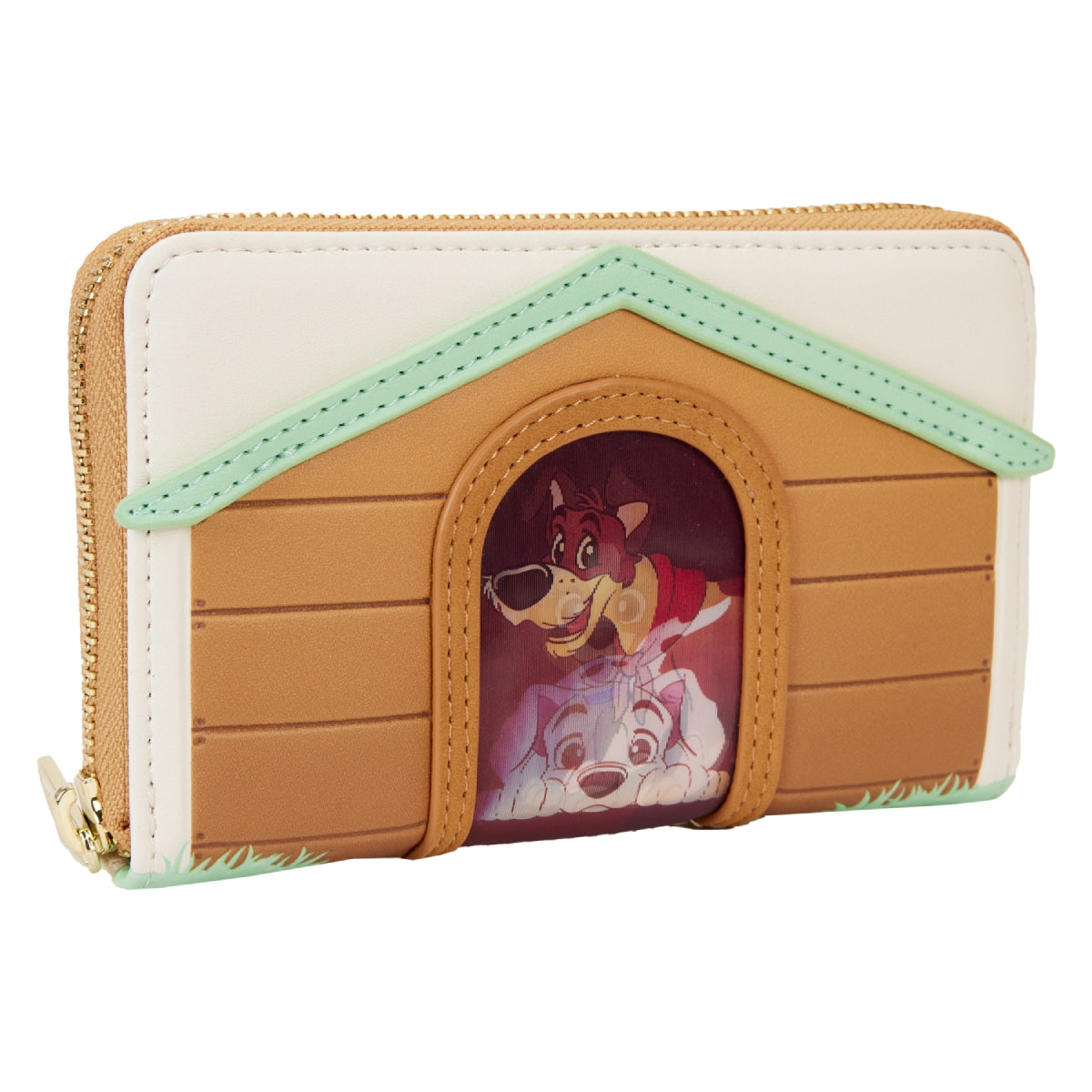 Loungefly Disney I Heart Disney Doghouse Triple Lenticular Zip Around Wallet