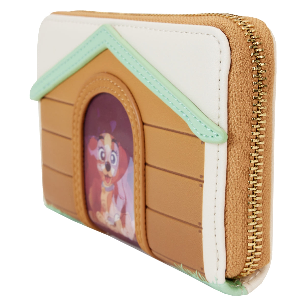 Loungefly Disney I Heart Disney Doghouse Triple Lenticular Zip Around Wallet