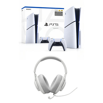 Bundle: PlayStation 5 Slim 1TB + JBL Quantum 100M2 Over-the-Ear Wired Gaming Headset