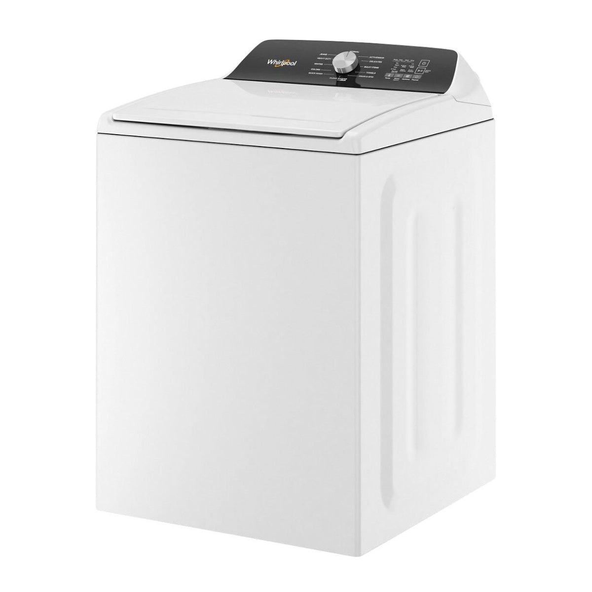 Lavadora Whirlpool WTW5010LW de carga superior con impulsor y grifo incorporado, 4,6 pies cúbicos, color blanco