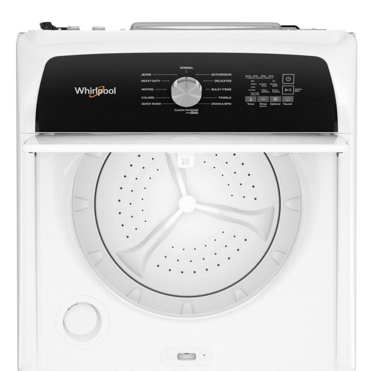 Whirlpool WTW5010LW 4.6 cu. ft. Top Load Impeller Washer with Built-in Faucet - White