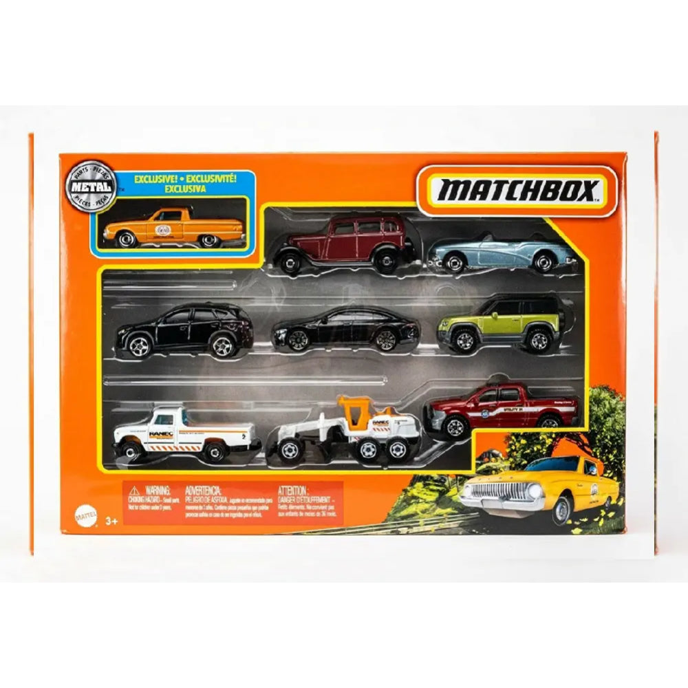 Coches o camiones de juguete de fundición a presión de Matchbox (juego de 9) - Surtido