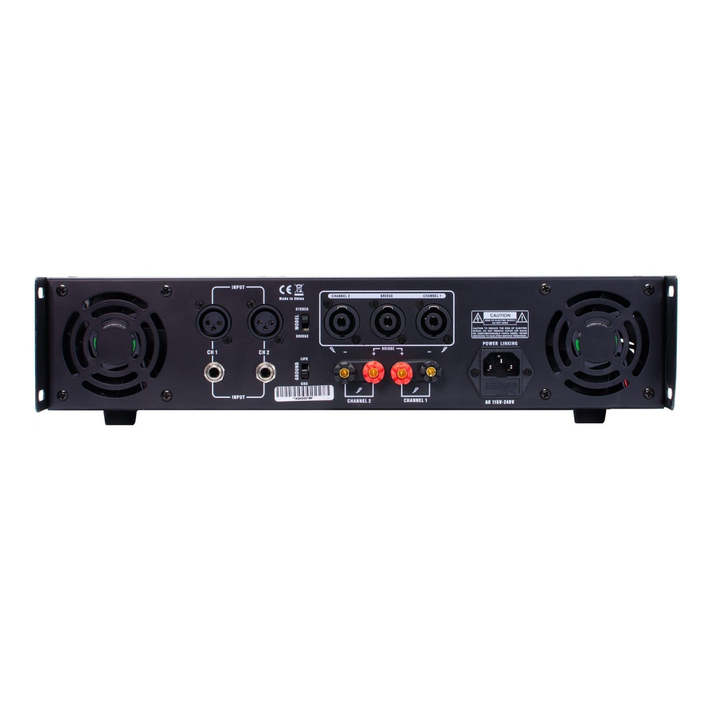 Amplificador de potencia profesional de clase AB Gemini XGA-4000, color negro